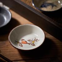Plato de salsa de soja Retro japonés, platos redondos de cerámica para condimentos de vinagre, platos de tazón de inmersión para barbacoa para restaurante y hogar