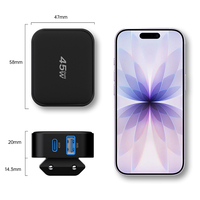 Cargador de Pared Tommox 45W USB C de Carga Rápida GaN, Adaptador Rápido Tipo C PD 3.0, Enchufe EU/UK, Cargador Móvil para Teléfono, Tableta, iPad
