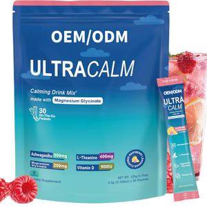 Boisson solide à base d'ashwagandha, de L-théanine, de vitamine D3 et de glycinate de magnésium pour le soutien du sommeil des adultes et l'amélioration de la densité osseuse - Product Image 1