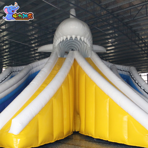 Ngoài trời công viên nước, cá mập <span class=keywords><strong>Inflatable</strong></span> trượt Hồ bơi bơm hơi khổng lồ trượt nước cho người lớn - Product Image 3