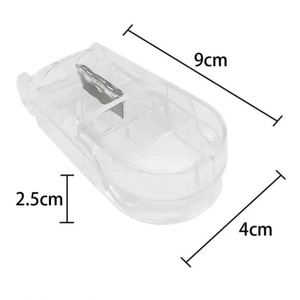 Bulk Pill Cutter Sharp Stainless Steel Blade Pocket Tablet Divider Safe Medication Splitter <b>Box</b> Multifunctional Pill Case - Product Image 6