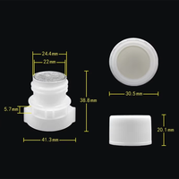 Bouchon en plastique à visser de 22 mm pour sachets de recharge de lessive et liquides de nettoyage, emballage souple