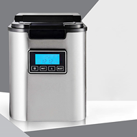 Nouvelle machine à glaçons domestique professionnelle 12kg/24hrs grande capacité pour la fabrication de crème glacée