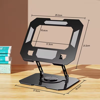 Prix d'usine Support pliable pour ordinateur portable Support de tablette réglable en métal Support pour ordinateur portable