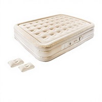 Lit d'air Premium Active Era avec pompe électrique intégrée, revêtement en PVC, dessus floqué, matelas pour le camping, les invités, la maison, l'extérieur et les voyages