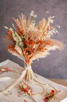 Pedagang Grosir Bunga Kering Bunga Kering/awetan Tanaman Pernikahan/Buket Bunga Rumput Pampas Kering Kecil Hadiah Hari Ibu
