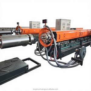 Machine d'extrusion de feuilles de mousse de polystyrène à haut rendement avec rouleau et coupeur pour une production continue - Product Image 1