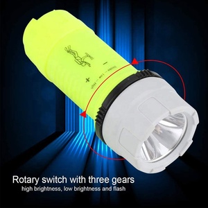 Đèn Pin Chống Nước Chuyên Nghiệp Chạy Bằng Pin 3aa Chất Lượng Cao Bằng Nhựa ABS Đèn Pin Lặn Có Dây - Product Image 6