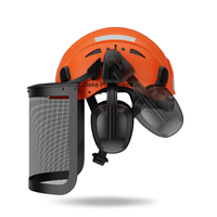 Casque de sécurité DEKE personnalisé avec protège-oreilles et visière, casque de protection pour tronçonneuse, personnalité