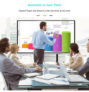 Écran tactile interactif intelligent pour l'éducation, les réunions et les conférences, écran LCD tout-en-un, tableau blanc interactif, support de sol <span class=keywords><strong>plat</strong></span> - Product Image 5
