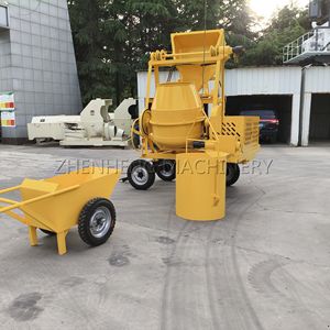 Diesel-Betonmischer Kleiner Tragbarer Beton- und Zementmischer mit Stahlseil-Hebevorrichtung - Product Image 1