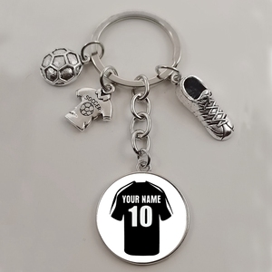 <span class=keywords><strong>Porte</strong></span>-clés personnalisé avec nom pour jouer au Football, vente en gros - Product Image 6
