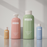 Bouteille Cylindrique en Plastique PET de 50 ml à Pression Directe d'Usine avec Bouchon Flip Top pour Après-Shampoing et Shampoing, Faible MOQ