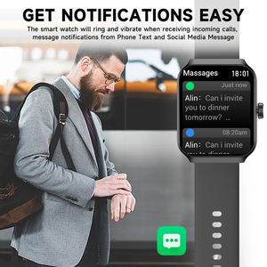 SENBONO NX25 Nuovo Smartwatch Uomo <span class=keywords><strong>Donna</strong></span> Schermo Quadrato Sport Impermeabile Risposta Chiamate Cardiofrequenzimetro Orologio Smart Uomo <span class=keywords><strong>Donna</strong></span> - Product Image 6