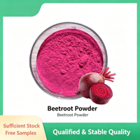 Extrait de racine de betterave et poudre de jus de betterave, poudre d'extrait de racine de betterave avec nitrates et bétalaines alimentaires, qualité alimentaire, en contenant en verre
