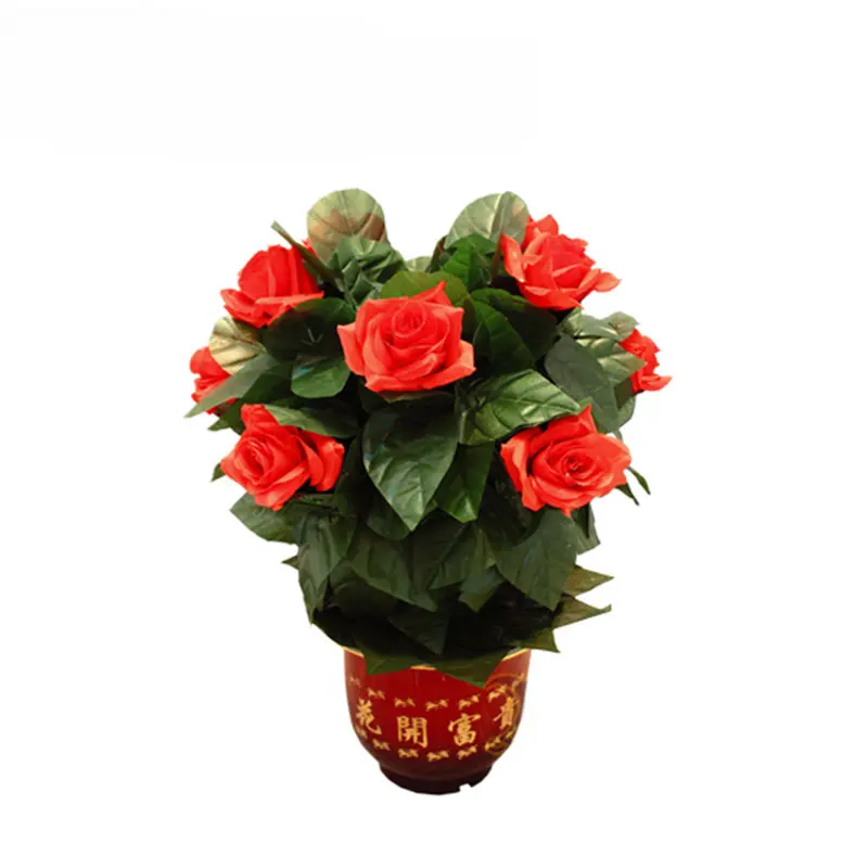 Fiore Blooming Rose Bush telecomando 10 fiori che appariscono rose magic trick illusion wedding regalo di san valentino
