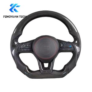 พวงมาลัยหุ้มหนังคาร์บอนไฟเบอร์แบบฟอร์จพร้อมระบบทำความร้อน สำหรับรถยนต์นิสสัน เอ็กซ์เทรล ซิลฟี่ เซนทรา อัลติมา ปี 2019 2020 2021 2022 2023 2024 - Product Image 2