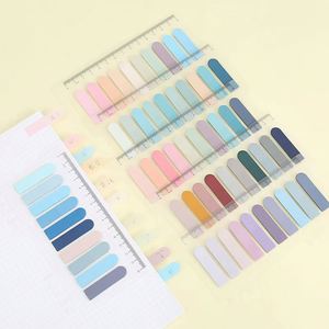 200 Sheet Color PET Self-Adhesive Memo Pad Sticky Notes <b>Bookmark</b> Marker Office School Supplies Memo Sticker Paper - Product Image 1