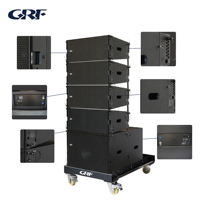Système audio PA complet GRF Passive Dual avec enceintes Line Array 10 pouces, subwoofer 18 pouces pour événements en plein air et églises