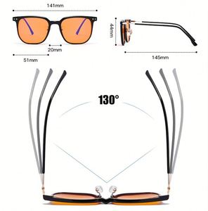 Gafas de Sol con Logotipo Personalizado 2026, Gafas de Moda para Hombre y Mujer, Lentes Anti-Radiación para Juegos de Computadora, Gafas con Remaches Cuadrados Anti-Luz Azul - Product Image 5