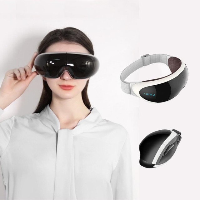 Popular Heating Air Pressure Vibration Visible Eye Massager With Bluetooth Connection and Voice Broadcasting