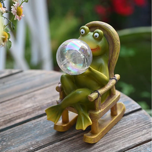 Rana Adornos personalizados Figuras de rana Artesanía de animales Regalos de rana - Product Image 1