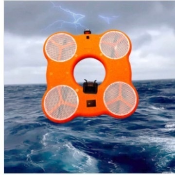 Expert Water Rescue Speedboat Drone Brushless Motor 6-Axis Gyro Remote Control Flying Lifeguard for Emergency Sea Search Rescue