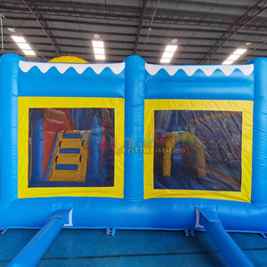 Chateau gonflable commercial bounce house adults inflatable dolphin bouncy castle and slide combo - Product Image 4