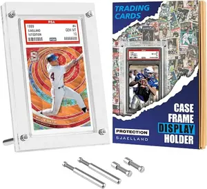 1-Slot Clear P S A Card Vitrine Frame Plastic Ruilkaart Stand Honkbal Basketbal Voetbal Sport Desk Frame
