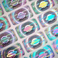 120 Etiquetas Holográficas de Seguridad a Prueba de Manipulación, Sello de Garantía Nulo, Números Holográficos Rectangulares para Supermercados y Negocios
