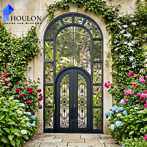 <span class=keywords><strong>Porte</strong></span> <span class=keywords><strong>d</strong></span>'<span class=keywords><strong>entrée</strong></span> en acier forgé de qualité supérieure pour villa - Product Image 1
