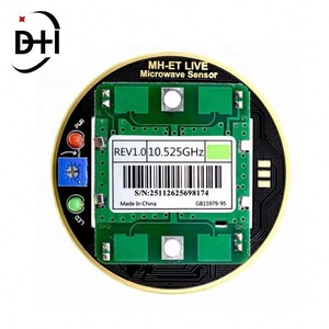 MH-ET LIVE HB100 X 10.525GHz เซ็นเซอร์ไมโครเวฟ 2-16M ดอปเปลอร์เรดาร์โมดูลสวิตช์เหนี่ยวนำร่างกายมนุษย์สำหรับอาร์ดูโน่ - Product Image 3
