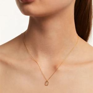 Collier pendentif en diamant pour femmes tendance et de bonne qualité en gros avec chaîne à maillons pour la fabrication de bijoux d'anniversaire - Product Image 2