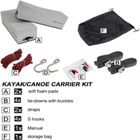 WOOWAVE – Kit de transport de Kayak de luxe universel, bloc en mousse souple Standard pour patins de toit, 12 pouces