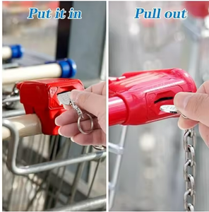 1 pièce <span class=keywords><strong>Jetons</strong></span> de chariot de supermarché universels en acier inoxydable, petits, portables, porte-clés, ornement décoratif - Product Image 6