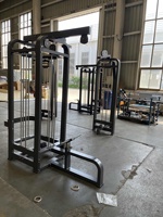 EM FITNESS EM1029 – Système de musculation commercial multi-stations 5 postes avec contrepoids de 410 kg – Jungle Gym multi-utilisateurs pour entraînement de force