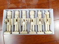 Lot de 50 casse-noisette en bois peint à la main, 12cm, Style européen, pour décoration de noël