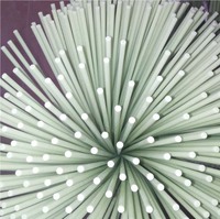 Poteaux en fibre de verre FRP durables et flexibles, tiges rondes solides de 1,2 mm, 1,5 mm, 1 mm, 2 mm pour mât de drapeau, finition lisse avec service de découpe