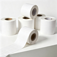 Étiquettes en papier couché brillant recyclé, résistantes aux rayures, pour imprimantes laser et jet d'encre, codes-barres d'emballage, autocollants de marquage