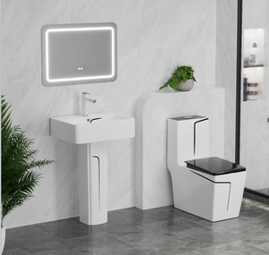 เครื่องสุขภัณฑ์ในห้องน้ำแบบทันสมัย WC พร้อมอ่างล้างหน้าแบบมีรูปแบบ<span class=keywords><strong>ที่</strong></span>แตกต่างกัน - Product Image 2