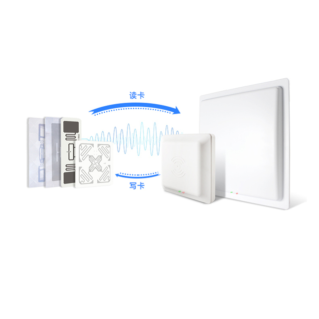 ZK 15M UHF RFID Antenna Reader 915MHz Long Range Access Control Card Reader Parking System 860-960MHz ABS Material