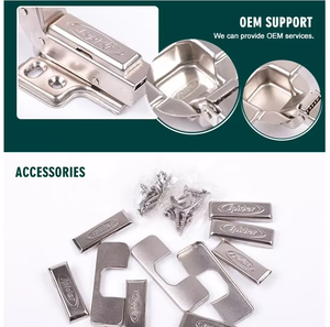 Charnière en acier à deux trous pour porte d'armoire <span class=keywords><strong>de</strong></span> cuisine, dissimulée, 25 mm, accessoires <span class=keywords><strong>de</strong></span> quincaillerie pour meubles, vente en gros économique - Product Image 5