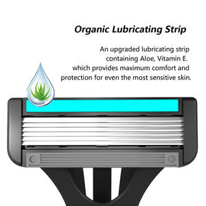 Maquinillas De Afeitar Lâmina Lavável Goodmax Profissional Safe Men Face Aço Inoxidável Descartável 6 Lâmina De Navalha - Product Image 3