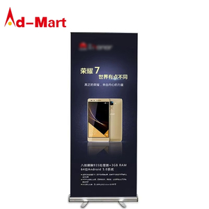 80x200cm nueva llegada portátil retráctil de aluminio rollo Banner de publicidad comercio mostrar - Product Image 3