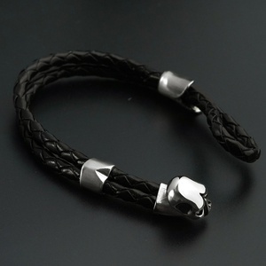 Pulseras de Cuero con Diseños, Brazaletes con Cierre de Acero Inoxidable, Joyería, Accesorios Decorativos, Dijes, Venta al por Mayor - Product Image 6