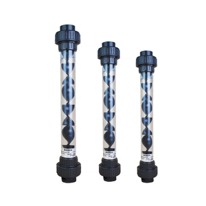 Mélangeur statique en PVC transparent de 2,5 pouces pour matériaux liquides avec une productivité de 500 L/heure, poids de 4 kg, garantie d'un an - Product Image 1
