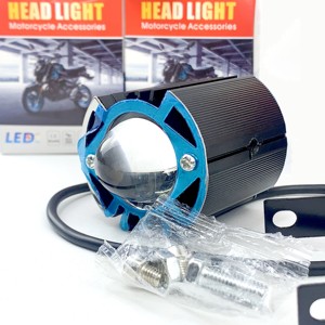 Feux avant de <span class=keywords><strong>moto</strong></span> à LED M0151, <span class=keywords><strong>faisceau</strong></span> haut et bas, lumières de modification de véhicule électrique externes - Product Image 4