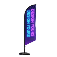 Drapeaux de plage synchronisés imprimés UV, personnalisés, pour promotion extérieure – Offre spéciale