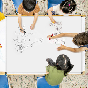 Fabbrica ufficio appesa parete pennarello lavagna <span class=keywords><strong>in</strong></span> alluminio scrivere bordo bianco per la scuola - Product Image 6