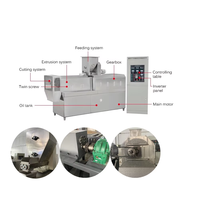 Machine de fabrication de granulés d'aliments pour animaux de compagnie (chiens, chats) et aliments pour animaux d'élevage, extrudeuse bivis pour équipement industriel